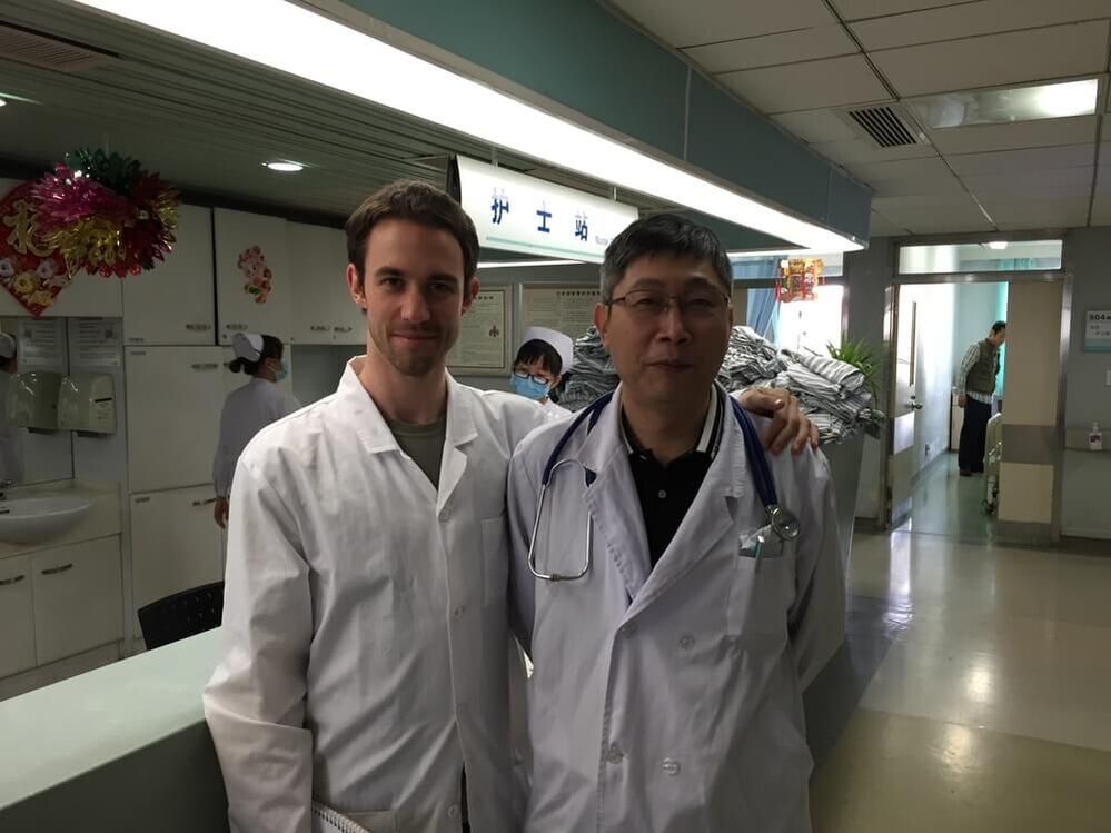 Sebastien and Dr. Zhang Jiuliang in Beijing, China